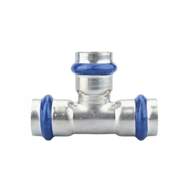 Трійник ASG INOX тип V press steel ф 28 мм