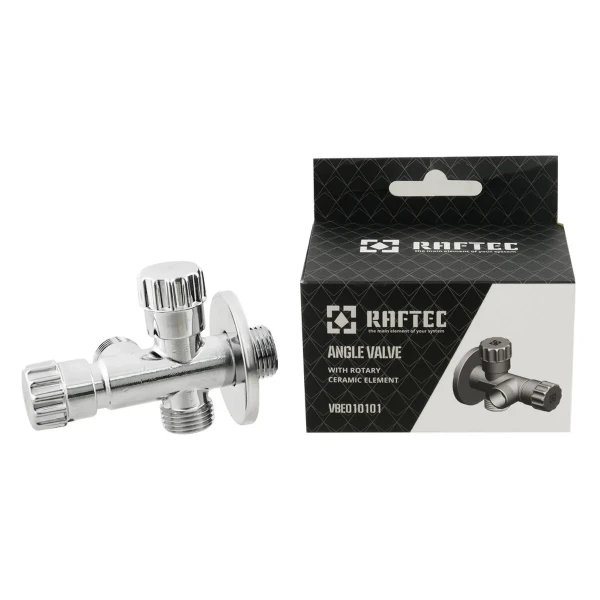 Кран приладовий вентильный Raftec Silver 1/2