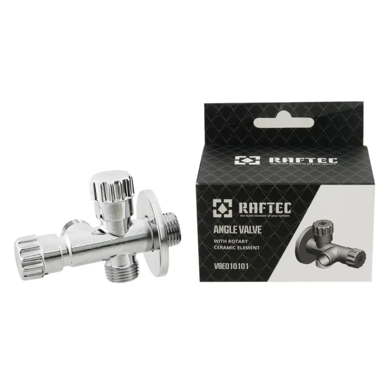 Кран приладовий вентильный Raftec Silver 1/2