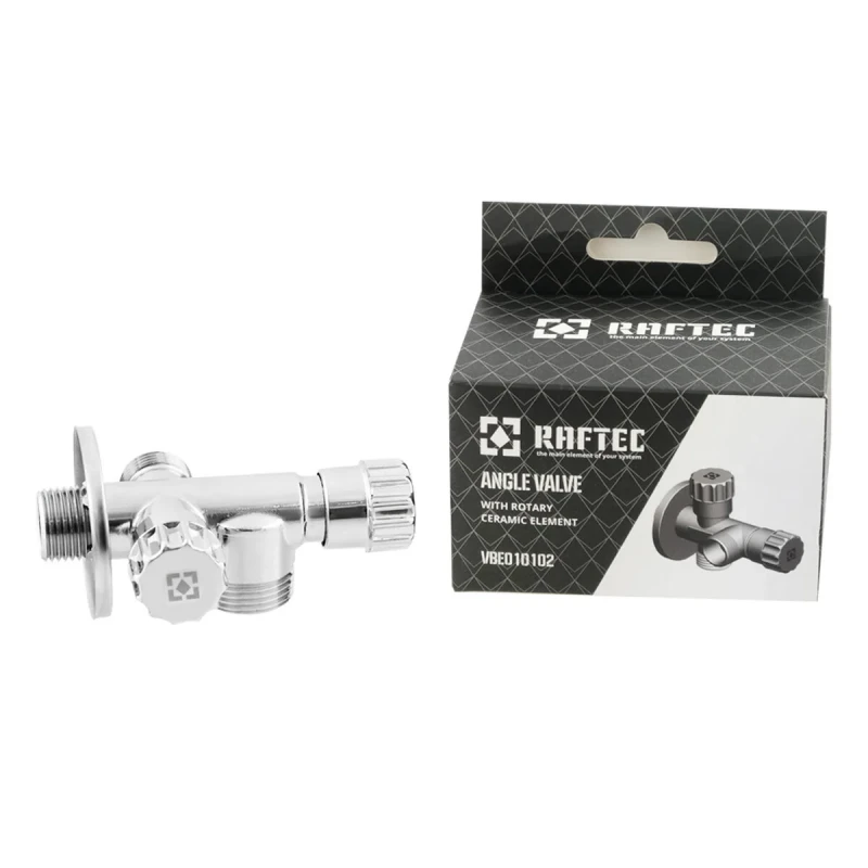 Кран приладовий вентильний Raftec Silver 1/2