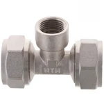 Обтискний трійник із внутрішнім різьбленням