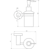 Дозатор рідкого мила Globus Lux SS8433 SUS304