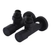 Набір Кран вентильний кутовий з американкою SOLOMON LUX 1/2″ 7777 (2шт.) BLACK (1уп)