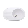 Гранітна мийка Globus Lux OHARA білий 770х500мм-А0007