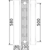 Радіатор біметалевий секційний QUEEN THERM 500/100 VERTICAL/HORIZONTA (кратно 10)