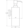 Дозатор рідкого мила Globus Lux SS 8432 SUS304