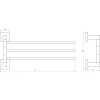 Тримач рушників Globus Lux SQ 9431-3 SUS304