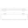 Полиця скляна Globus Lux RM 1702