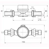Лічильник холодної води ECOSTAR DN15 1/2″ E-D R160