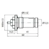 Клапан OUTER під термоголовку М30x1,5 панельного радіатора 1/2″З ECO5029 ECO Technology (на трубу)