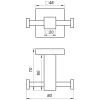 Гачок подвійний Globus Lux SQ 9412