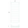 Рушникосушарка UNIO Zp W 1200-500-12 Зета з полицею вода
