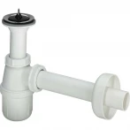 Сифон для раковини VIEGA 1 1/4″ x 1 1/2″ пластик білий бутил. з/г 309312
