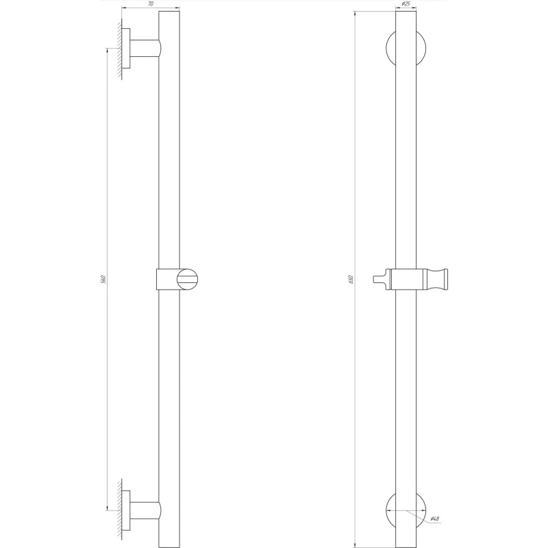 Душова стійка Globus Lux SUS-1106