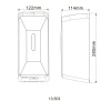 Дозатор сенсорний для антисептика/рідкого мила HOTEC 13.503 ABS White,1000мл,(DC 4*1.5V-тип C-LR14)