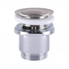 Донний клапан Globus Lux HG-041S-S- BR (Click-clack) Стального кольору