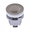 Донний клапан Globus Lux HG-041S-S- BR (Click-clack) Стального кольору