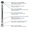 Шланг антивібраційний прямий SOLOMON 1″ ЗВ 0,5м HS3001 S