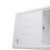 Гранітна мийка Globus Lux LUGANO білий 780х435мм-А0007