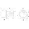 Насос відцентровий M-97-N PL нерж. 0,55 кВт SAER (3,3 м3/год, 45 м)