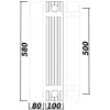 Радіатор біметалевий секційний QUEEN THERM 500/100 UNIVERSAL (кратно 10)