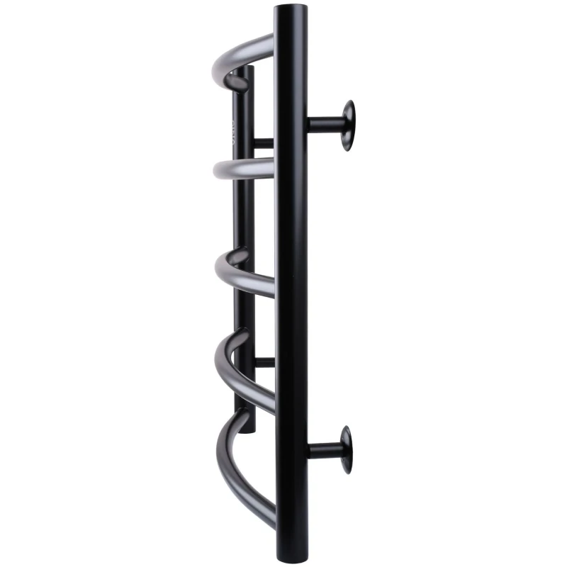 Рушникосушарка UNIO LD W 500-500-5 BLK Драбинка Дуга вода чорна