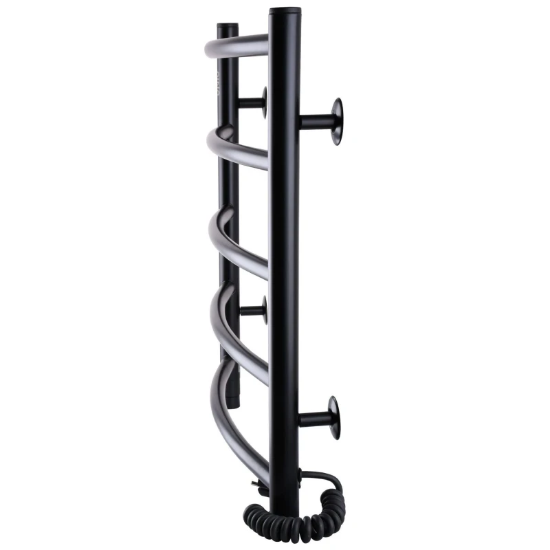 Рушникосушарка UNIO LD ER 500-500-5 BLK Драбинка Дуга електро чорна
