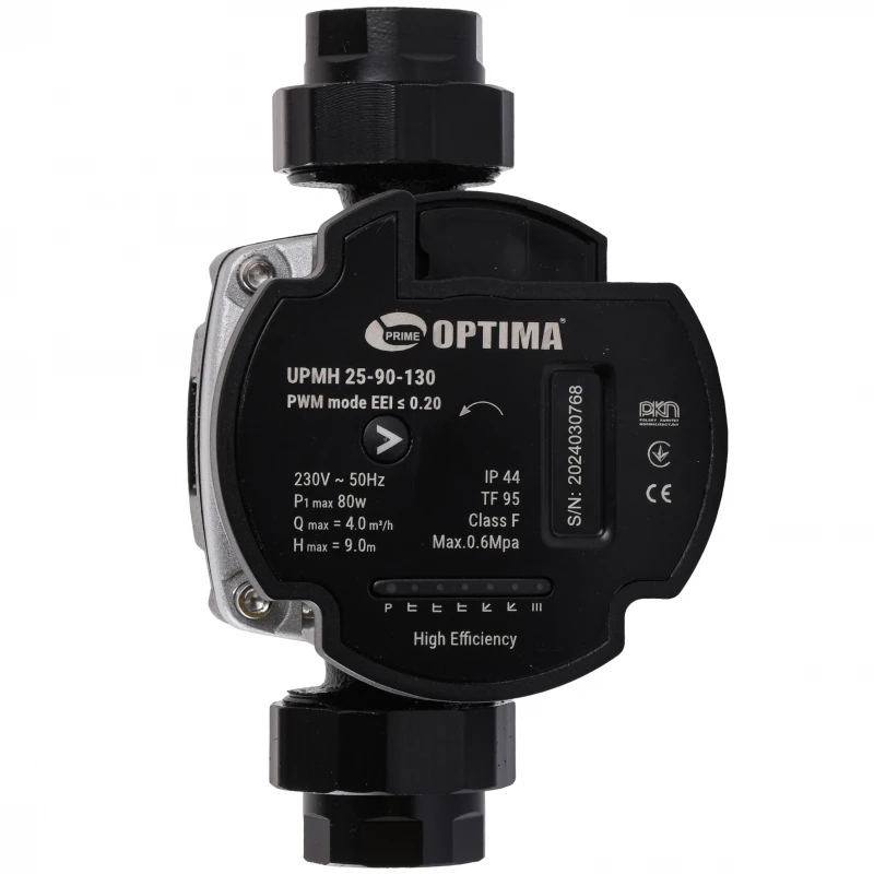 Насос циркуляційний енергоощадний Optima PRIME UPMH 25-90AUTO 130мм + гайки