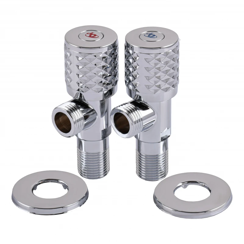 !!Набір кранів кутових кераміка PROFESSIONAL EXCLUSIVE 1/2″X1/2″ 9999 CHROME (1уп.)