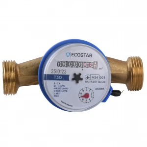 Лічильник холодної води ECOSTAR DN20 3/4″ БЕЗ ШТУЦЕРА L130 E-C 4,0