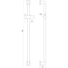 Душова стійка TOPAZ ODISS TO-18107-BB