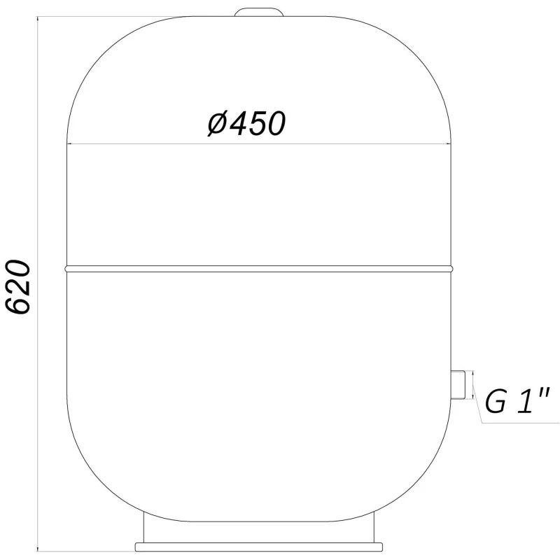 Гідроакумулятор з фіксованою мембраною 80 л ZILMET HYDRO-pro 10bar ( 11A0008000 )