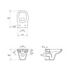 Унітаз подвісний Cersanit FACILE (без сидіння)
