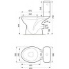 Компакт Cersanit 679 PRESIDENT 010 3/6 з кришкою поліпропілен