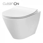 CET Cersanit 743 CITY OVAL CLEAN ON підвісний з кришкою SLIM дюропласт ліфт