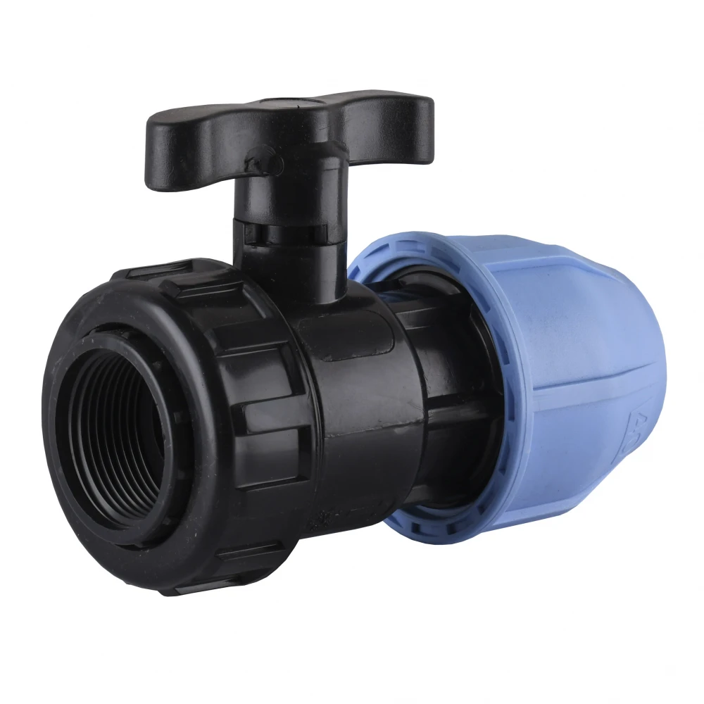 Кран шаровый ПНД Vsplast 40*1 1/4 '' В 6002