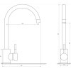 Змішувач для кухні Globus Lux ALPEN SUS-203SN
