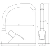 Смеситель для кухни Globus Lux QUEENSLAND GLQU-0203S-BIG-5-TERRA