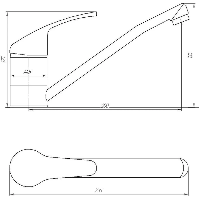 Змішувач для кухні Globus Lux Solly GLSO-0203