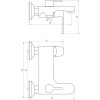 Змішувач для ванни Globus Lux Laguna GLA-0102N