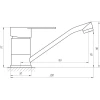 Смеситель для умывальника Globus Lux MAIN SM-203M