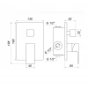 Смеситель для душа Globus Lux SMART GSM-305-00 встроенный на три потребителя, без душ.набора, хром