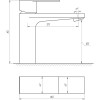 Змішувач для умивальника Globus Lux SHS-101M