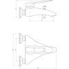 Змішувач для ванної CRISTAL Favorit GNFF-102