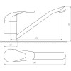 Змішувач для кухні EcoMix ENERGO E-GEZ-203