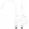 Змішувач для кухні Globus Lux BONN GLB-0203SA-G03