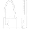 Змішувач для кухні Globus Lux LAZER GLLR-1032-StSTEEL