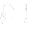 Змішувач для кухні під осмос Globus Lux LAZER GLLR-0222