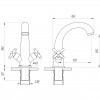 Змішувач для умивальника Globus Lux DUKAT SD4-401