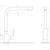 Змішувач для кухні під осмос MixMIRA ALPEN MS-0110-BB